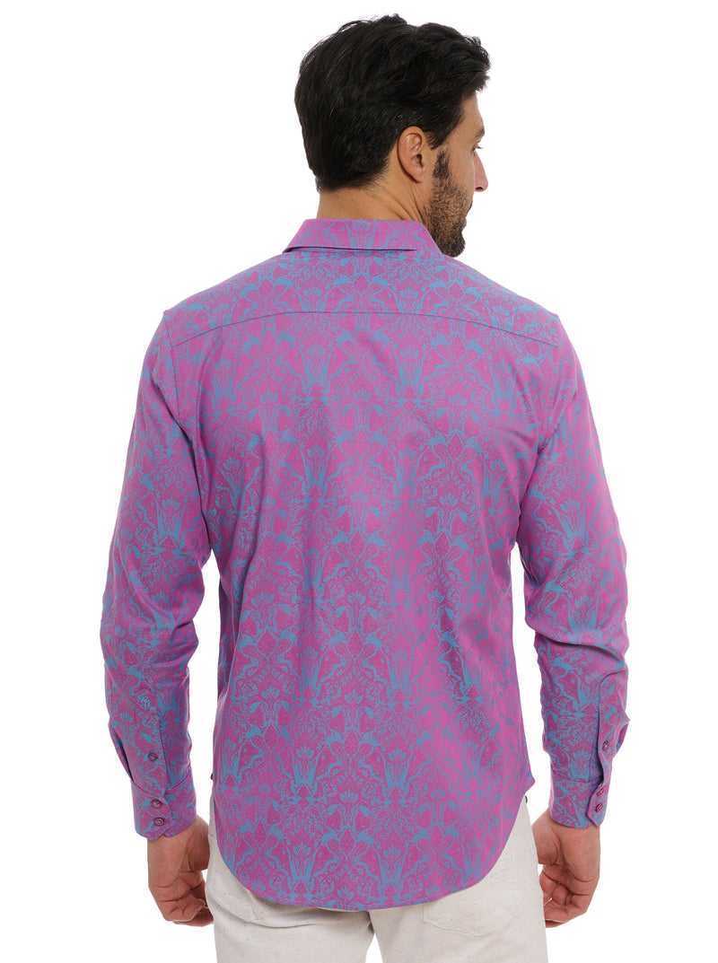 Robert Graham Highland Long Sleeve Button Down Shirt Lilac | 569ZYNHSD