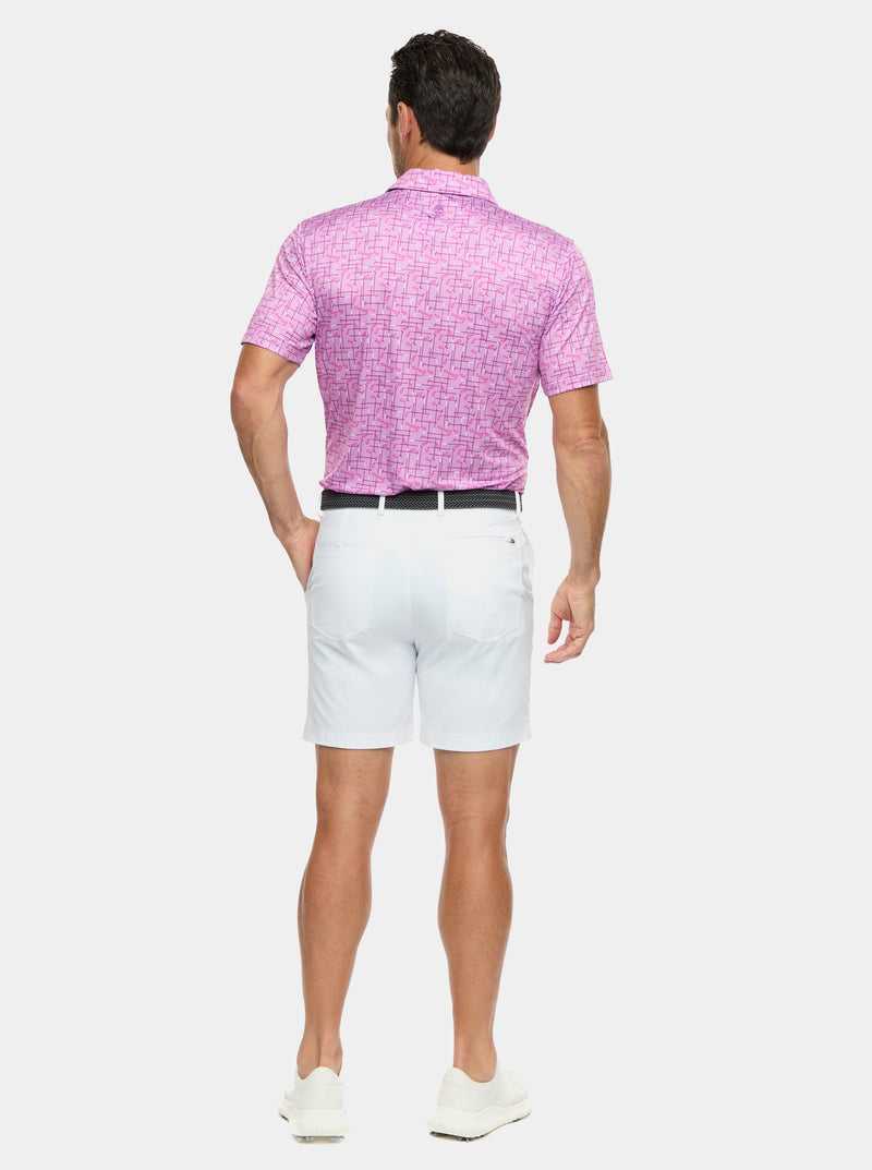 Robert Graham Iron Play Knit Polo Berry | 412SGELFN