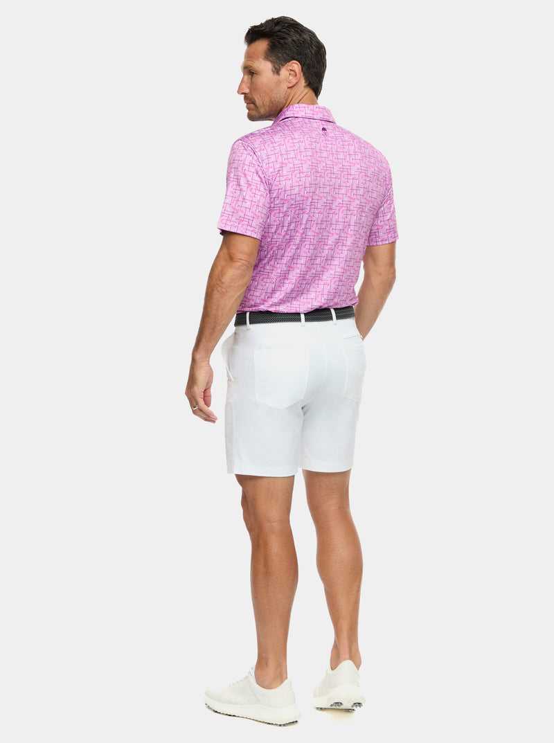 Robert Graham Iron Play Knit Polo Berry | 412SGELFN