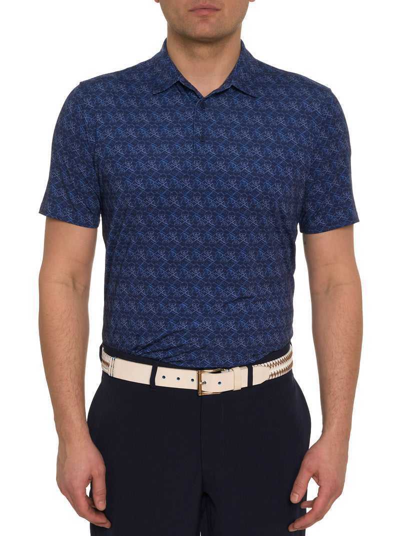 Robert Graham Iron Skull Performance Polo Sötétkék | 901IKCVMU