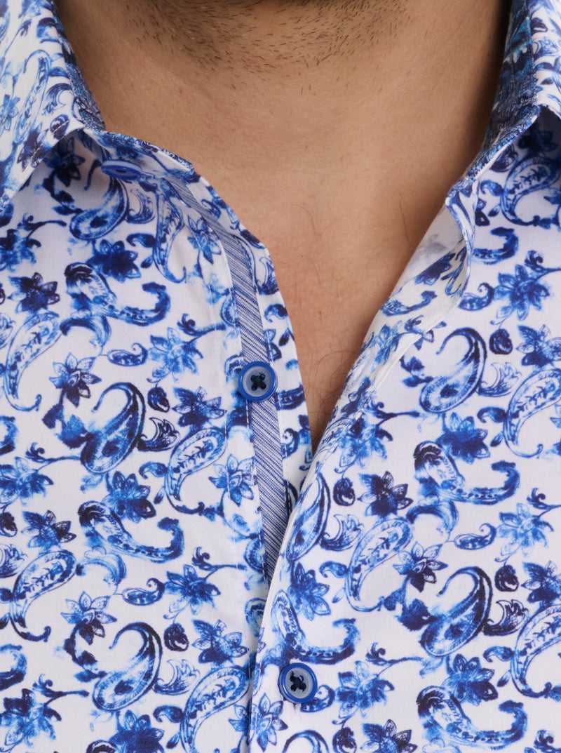 Robert Graham Kaanapali Short Sleeve Button Down Shirt Kék | 758RMALBU