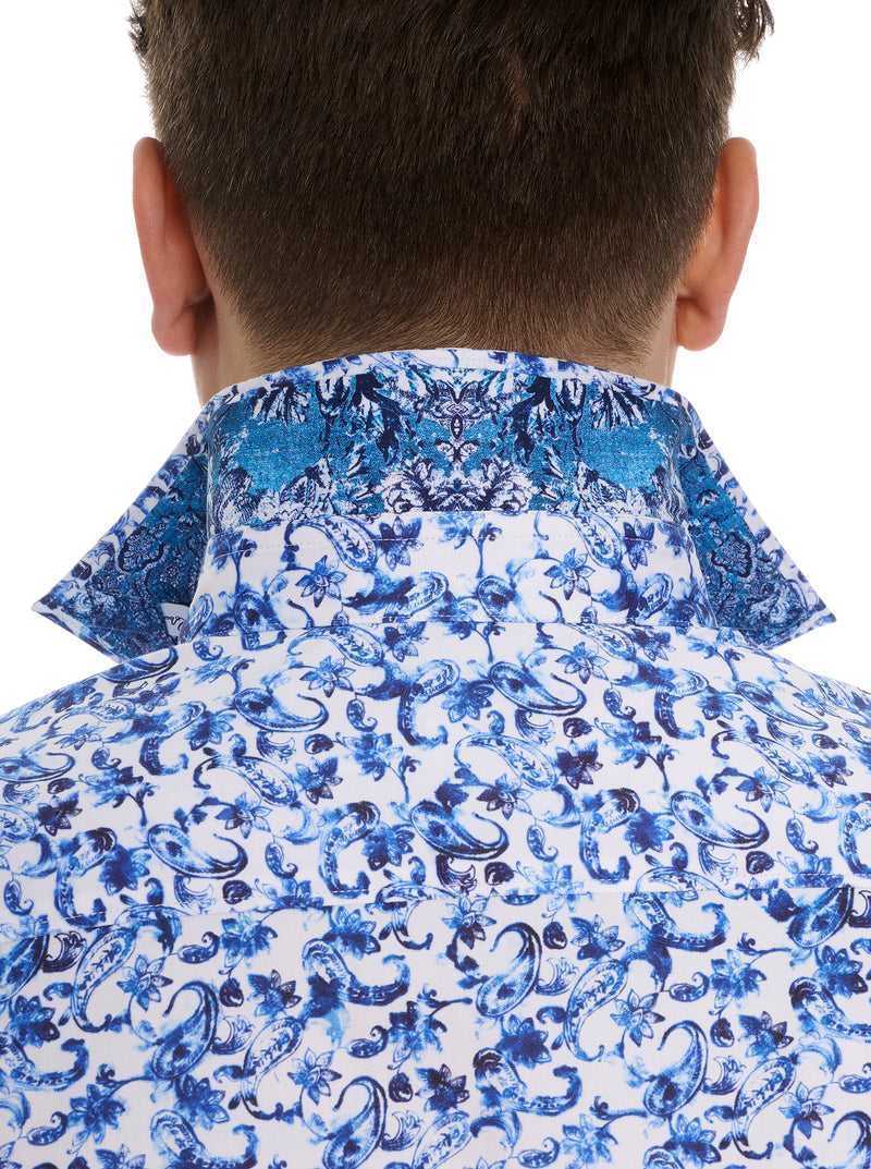 Robert Graham Kaanapali Short Sleeve Button Down Shirt Kék | 758RMALBU