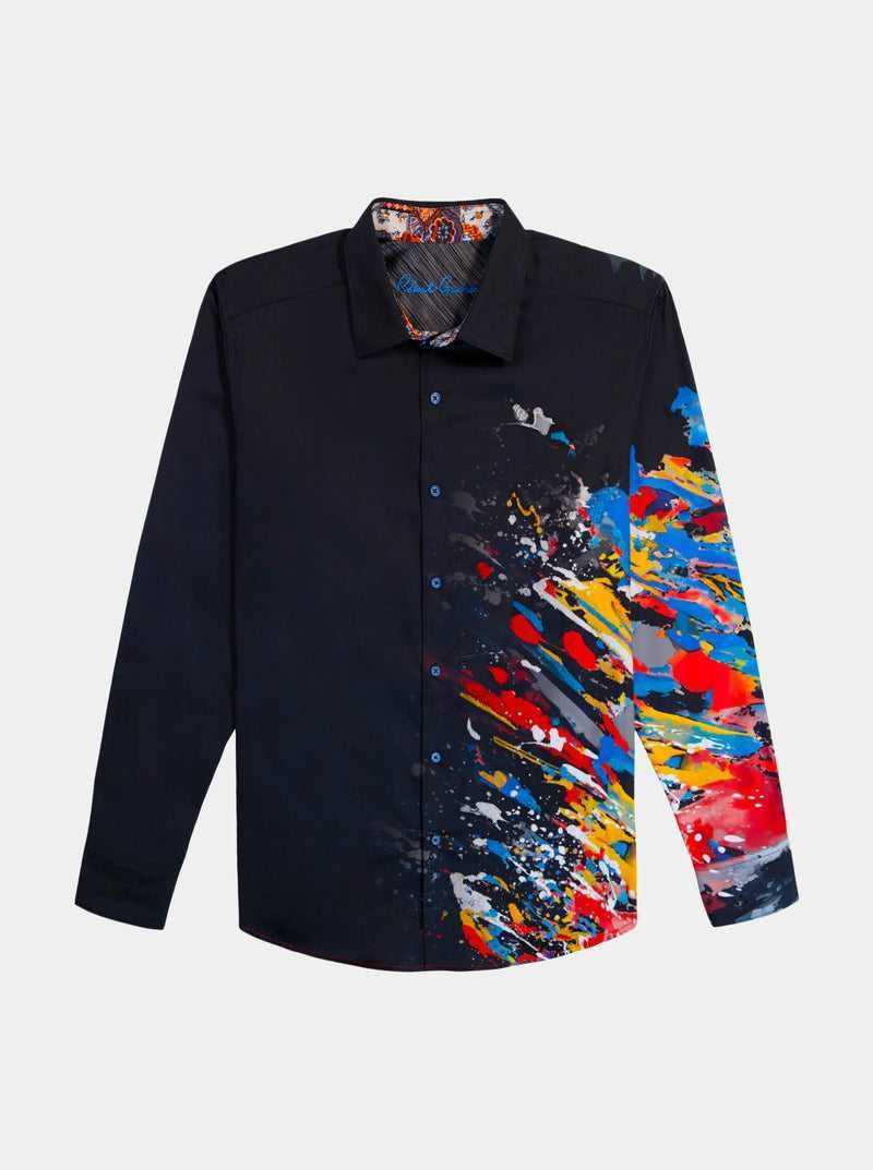 Robert Graham Knightsbridge Long Sleeve Button Down Shirt Fekete | 742PUABDG