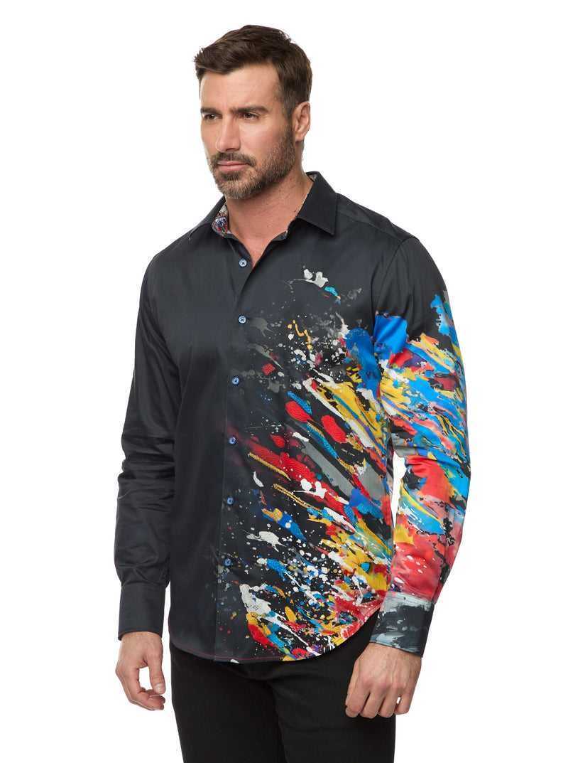 Robert Graham Knightsbridge Woven Shirt Tall Fekete | 521MDVKQI