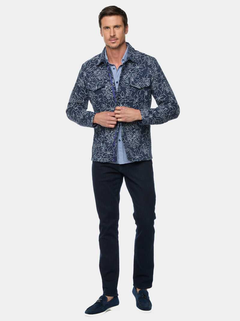 Robert Graham Kohan Long Sleeve Knit Jacket Sötétkék | 719SJXZAF