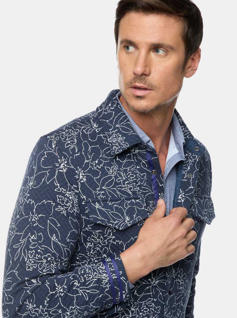 Robert Graham Kohan Long Sleeve Knit Jacket Sötétkék | 719SJXZAF