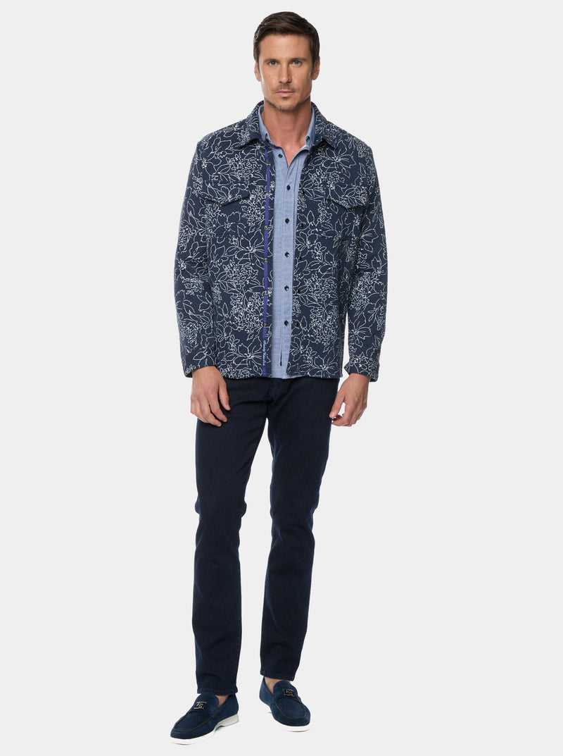 Robert Graham Kohan Long Sleeve Knit Jacket Sötétkék | 719SJXZAF