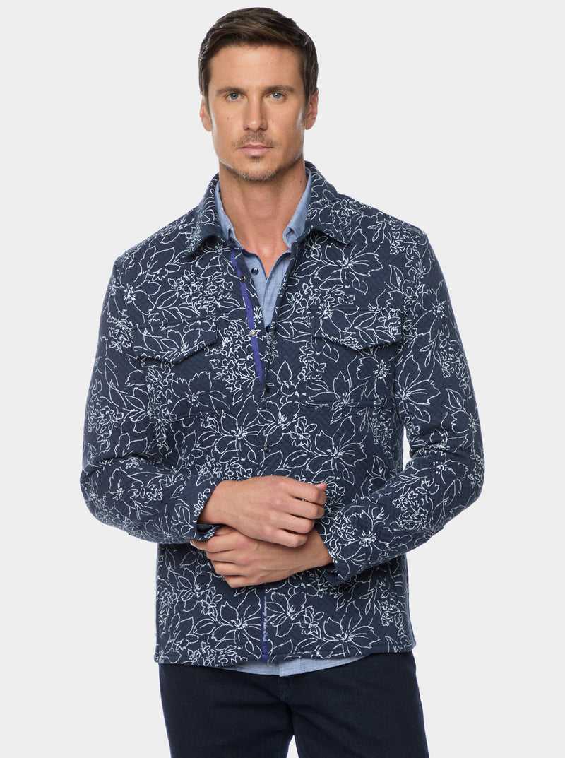 Robert Graham Kohan Long Sleeve Knit Jacket Sötétkék | 719SJXZAF