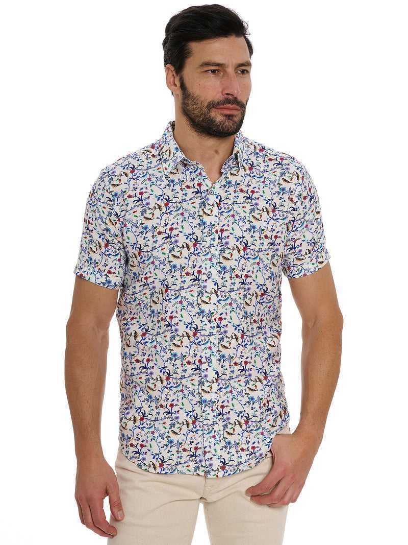 Robert Graham Landon Short Sleeve Button Down Shirt Big Multi | 317TGMLCH