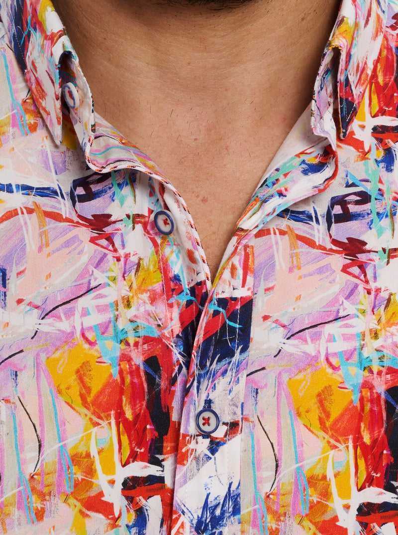 Robert Graham Ledger Short Sleeve Button Down Shirt Big Multi | 508TBIUJW