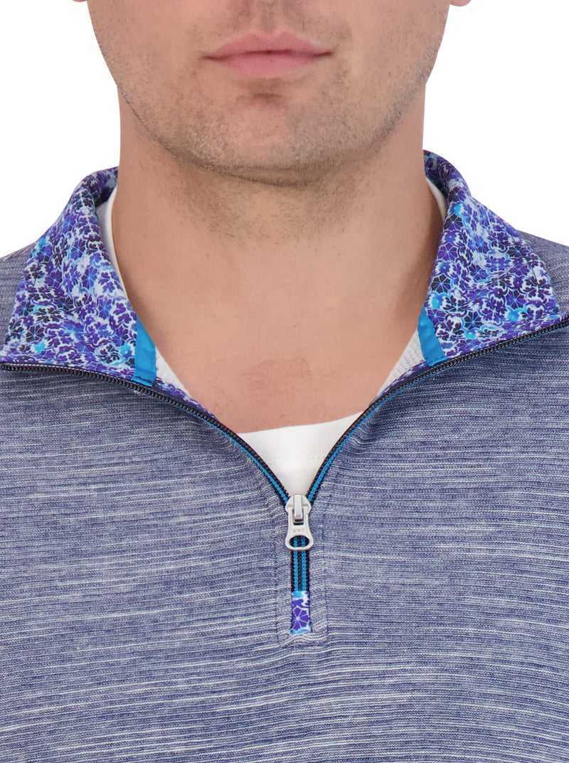 Robert Graham Ledson Long Sleeve Knit Sötétkék | 507VYNSAM