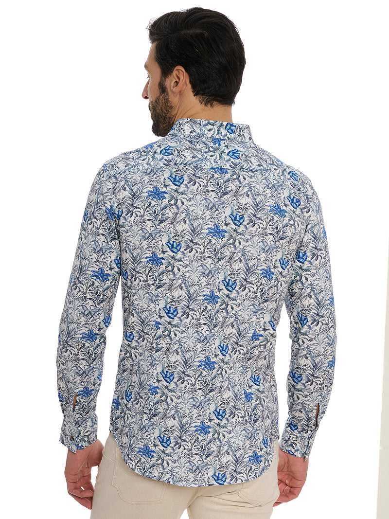 Robert Graham Leif Long Sleeve Knit Shirt Kék | 347RPVIBF