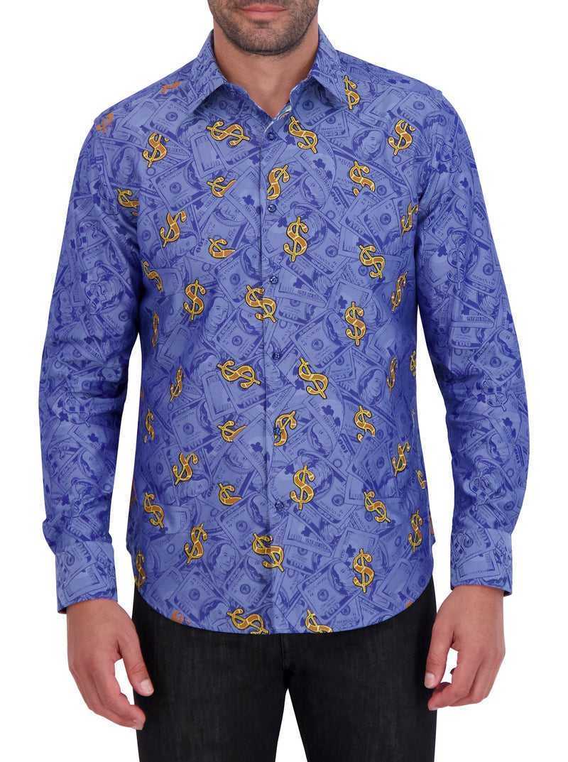 Robert Graham Limited Edition Bankroll Long Sleeve Button Down Shirt Multi | 128YQGNFH