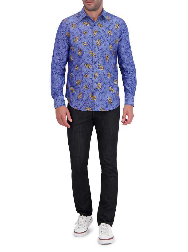 Robert Graham Limited Edition Bankroll Long Sleeve Button Down Shirt Multi | 128YQGNFH