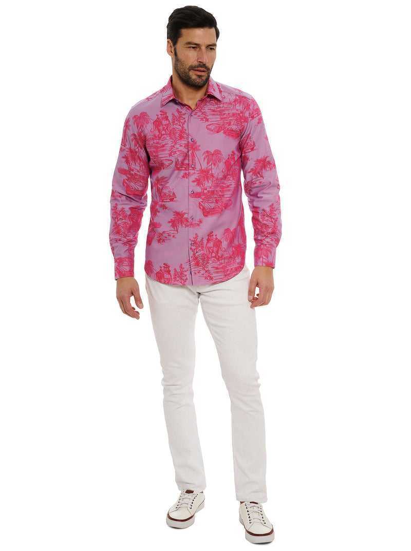 Robert Graham Limited Edition Endless Dreams Long Sleeve Button Down Shirt Tall Rózsaszín | 310FCBRUA