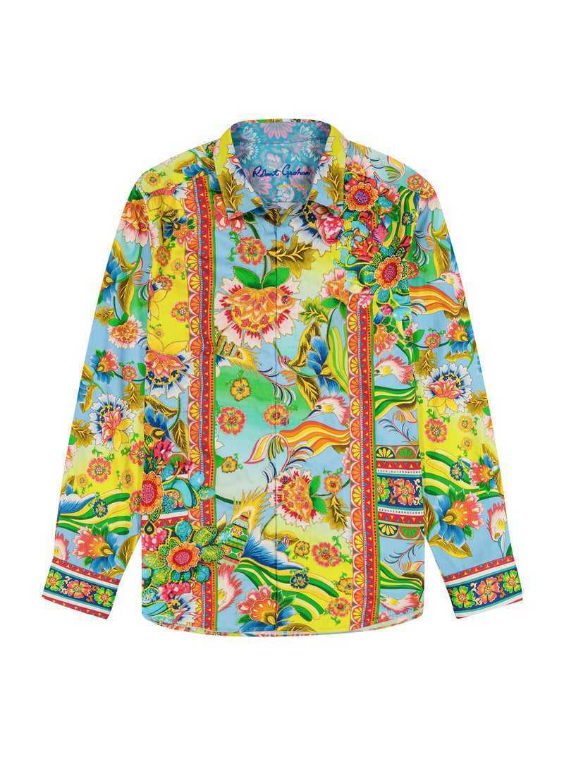 Robert Graham Limited Edition Hidden Lion Long Sleeve Button Down Shirt Multi | 231GNOKZU