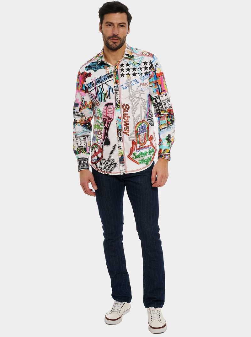 Robert Graham Limited Edition Sosharp Nyc Long Sleeve Button Down Shirt Multi | 842QATUXF