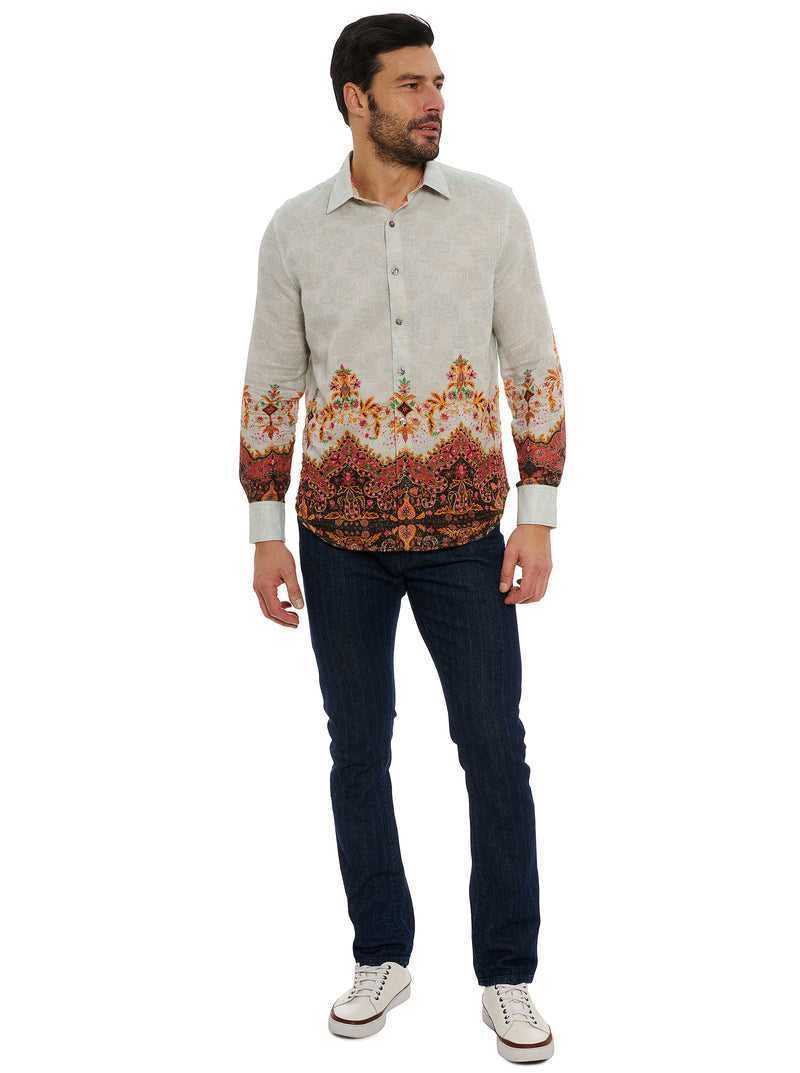 Robert Graham Limited Edition The Crown Jewel Long Sleeve Button Down Shirt Fehér | 608ZSIOCT