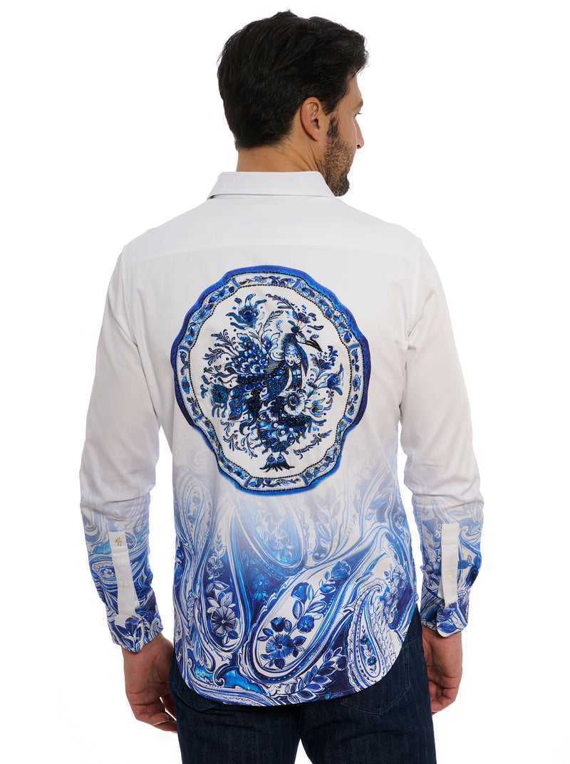 Robert Graham Limited Edition The Dorce Long Sleeve Button Down Shirt Big Kék | 137JOPXBC