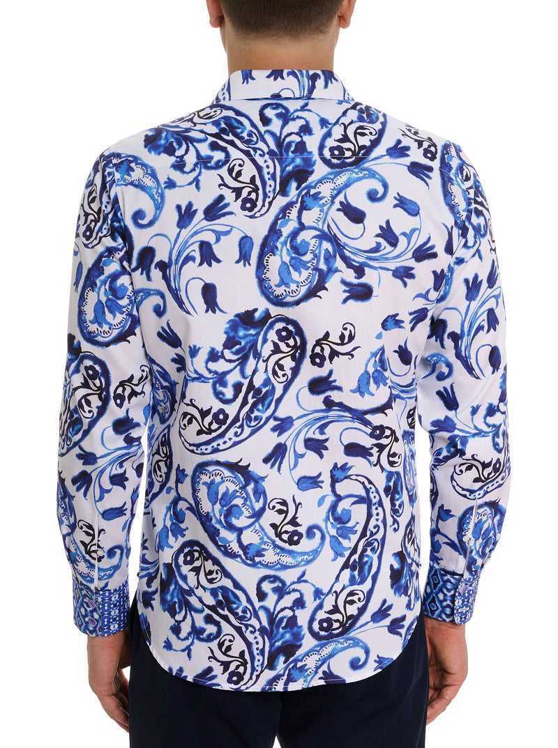 Robert Graham Limited Edition The Thera Long Sleeve Button Down Shirt Kék | 154ZOCVPY