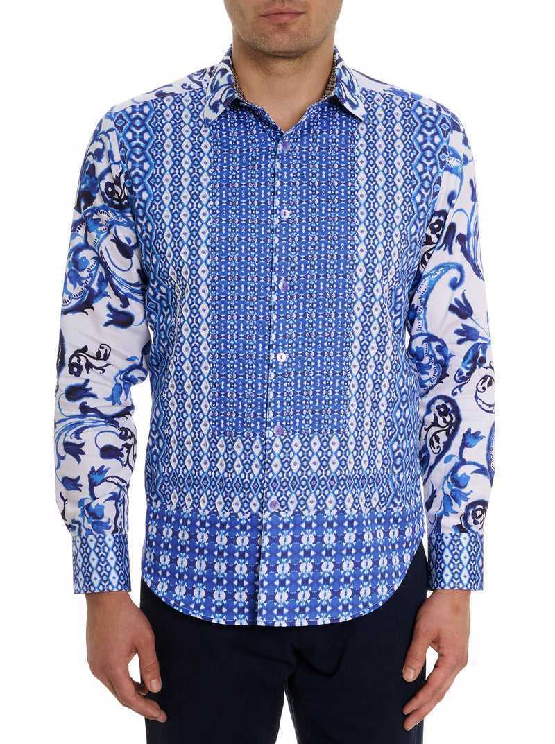 Robert Graham Limited Edition The Thera Long Sleeve Button Down Shirt Kék | 154ZOCVPY