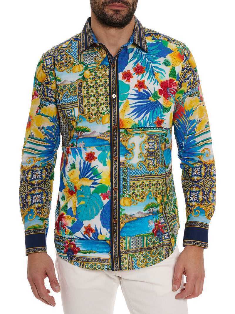 Robert Graham Limited Edition Toast The Coast Long Sleeve Button Down Shirt Multi | 382BFJNKO