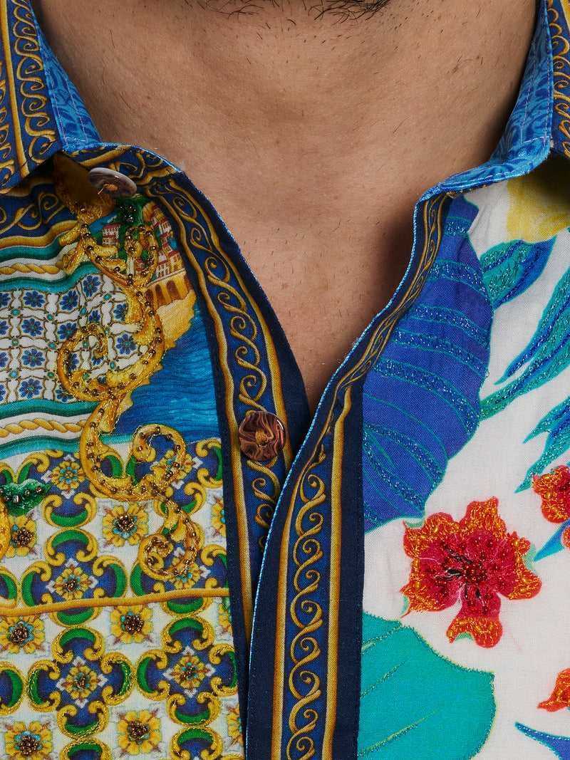 Robert Graham Limited Edition Toast The Coast Long Sleeve Button Down Shirt Multi | 382BFJNKO