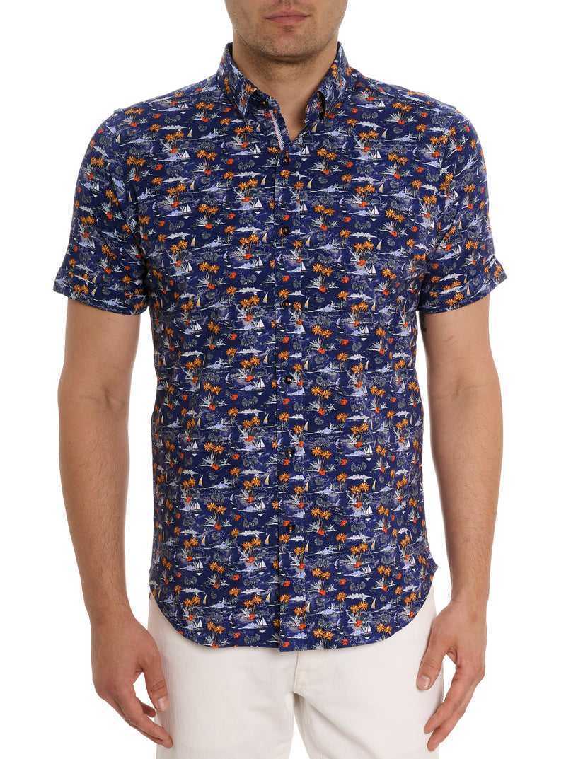 Robert Graham Lyndon Motion Short Sleeve Knit Shirt Multi | 520DHVOYI