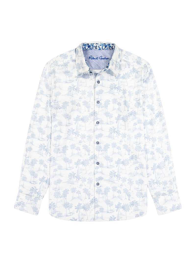 Robert Graham Maris Long Sleeve Button Down Shirt Fehér | 597TUALXF