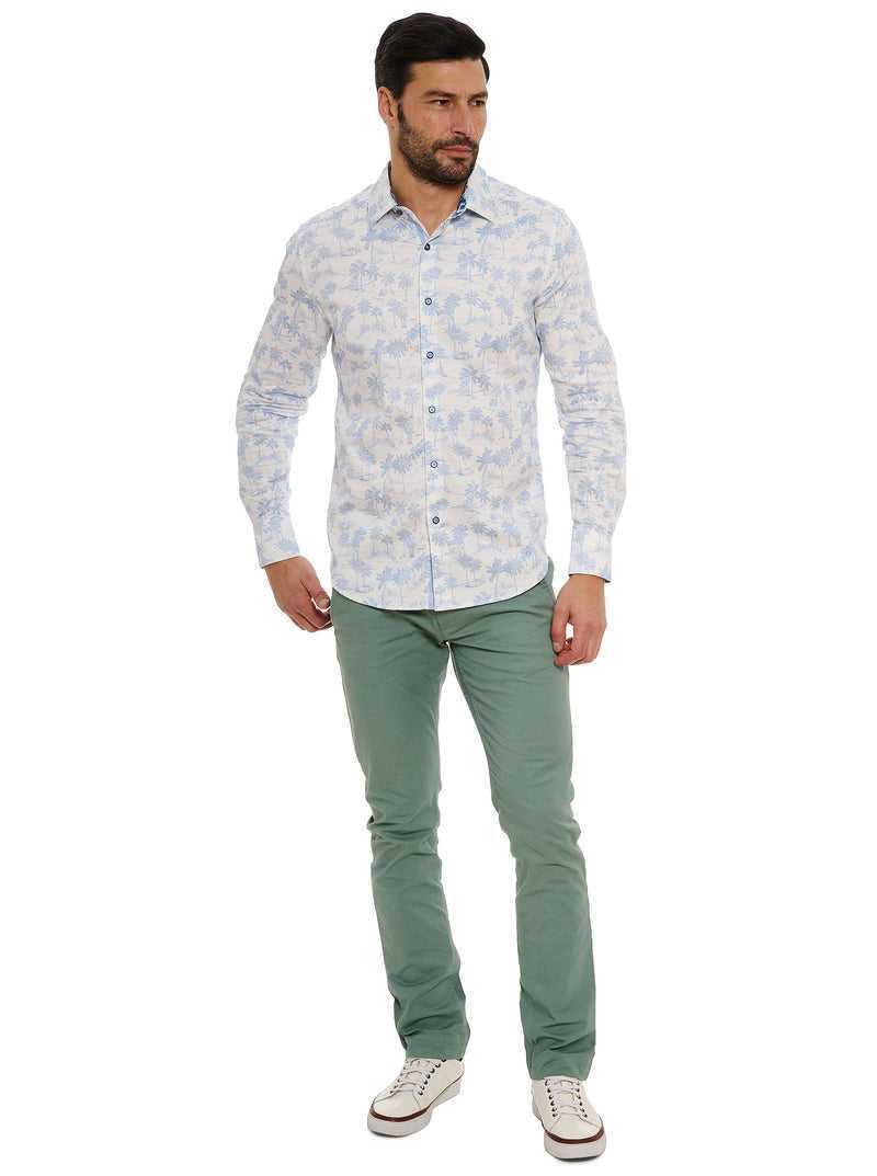 Robert Graham Maris Long Sleeve Button Down Shirt Fehér | 597TUALXF