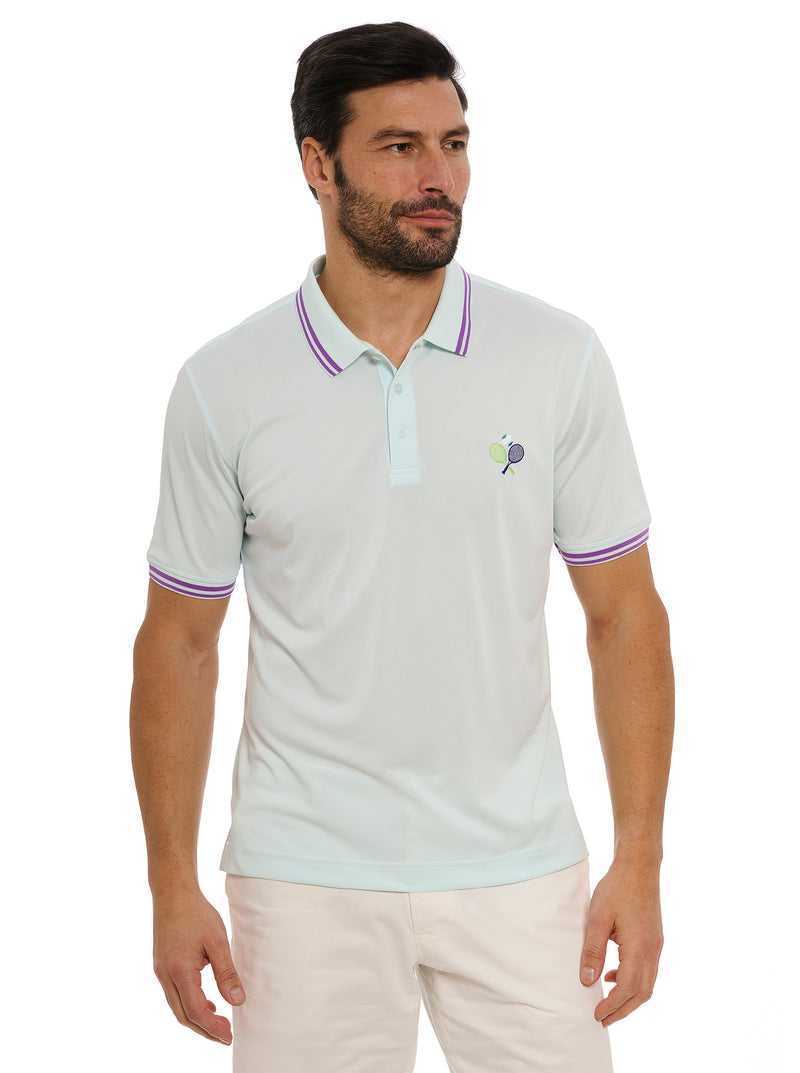 Robert Graham Match Point Polo Menta | 295UHLNPY