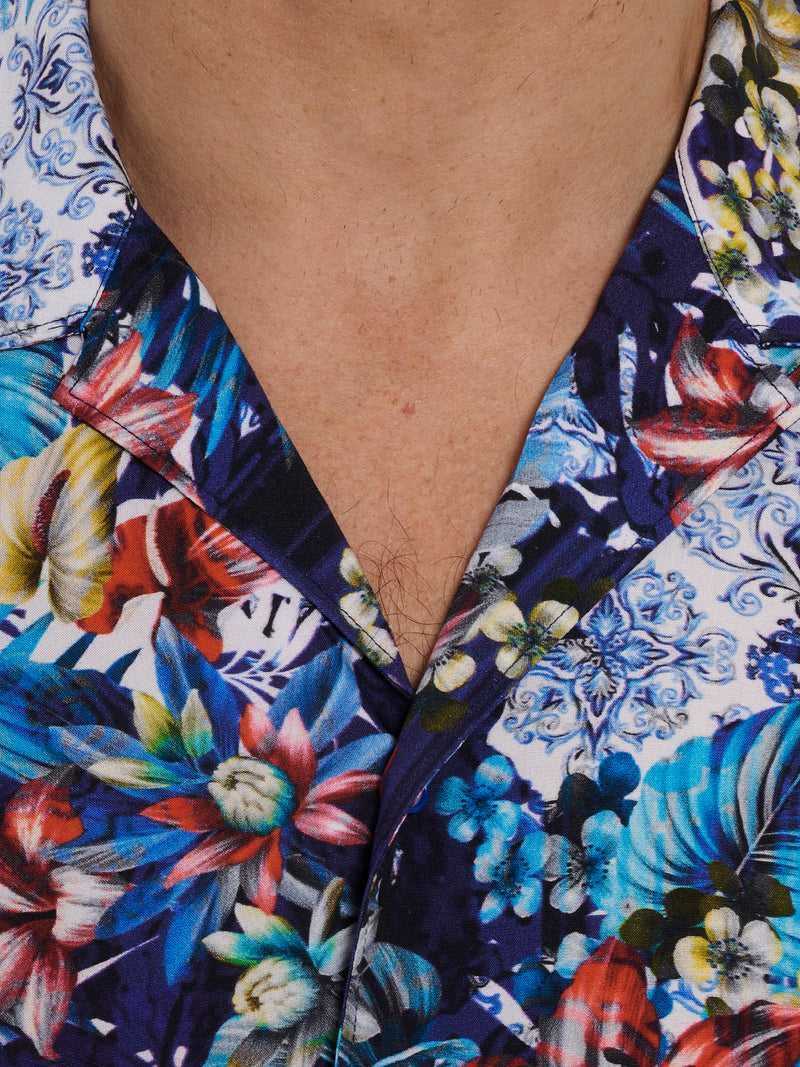 Robert Graham Merrick Short Sleeve Button Down Shirt Multi | 183HXVMUN