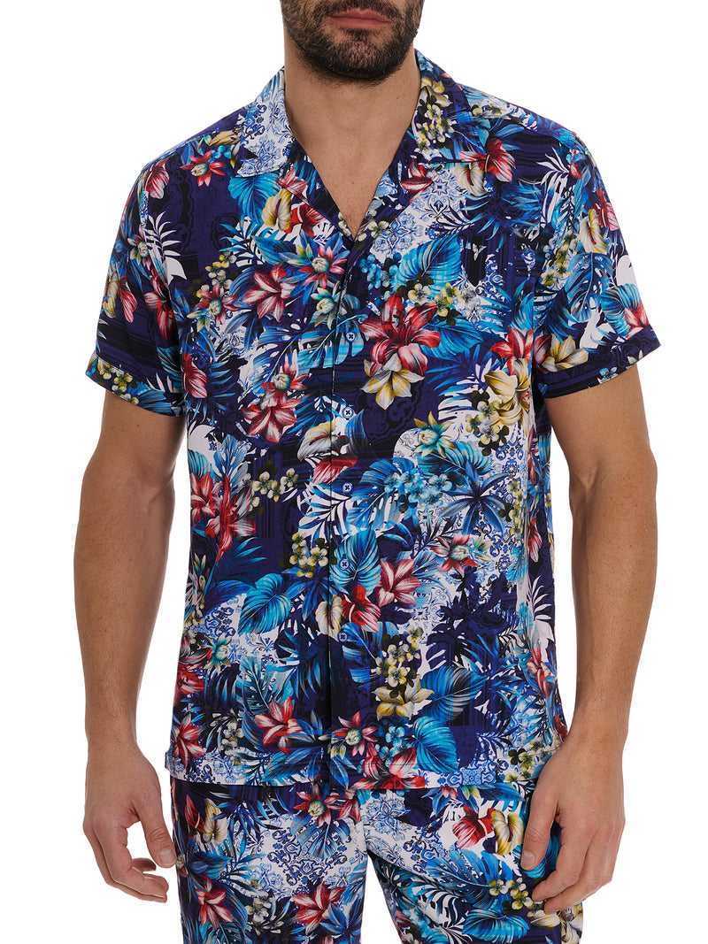 Robert Graham Merrick Short Sleeve Button Down Shirt Multi | 183HXVMUN