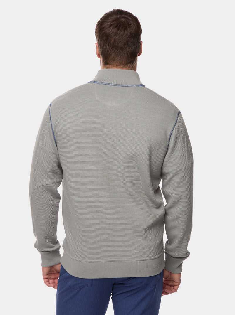 Robert Graham Moser Long Sleeve Knit Full Zip Charcoal | 943VEZWXC