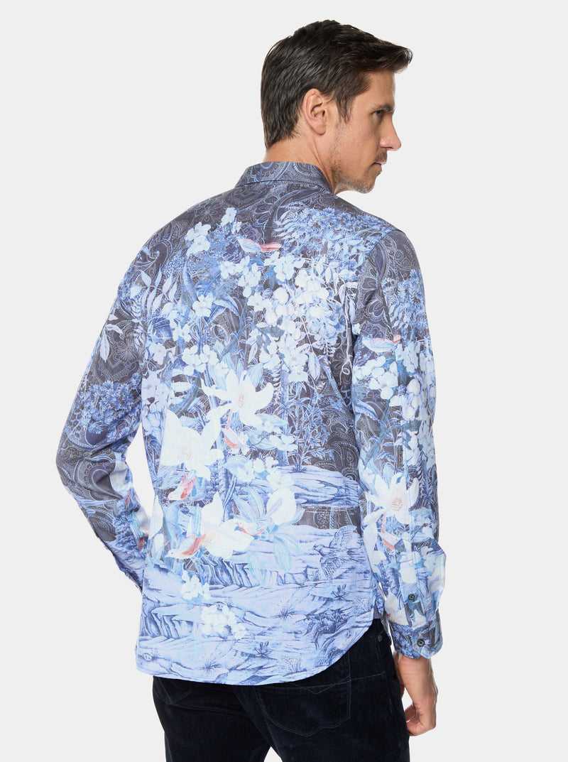 Robert Graham Nadine Long Sleeve Button Down Shirt Sötétkék | 607NMBKWQ