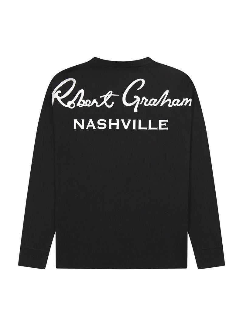 Robert Graham Nashville Long Sleeve T-shirt Fekete | 960PKGJYX