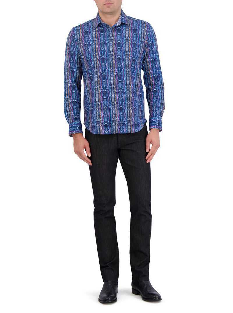 Robert Graham Oasis Motion Long Sleeve Knit Shirt Multi | 830SQAUIV