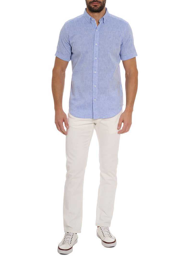 Robert Graham Palmer Short Sleeve Button Down Shirt Kék | 273HCVGNA