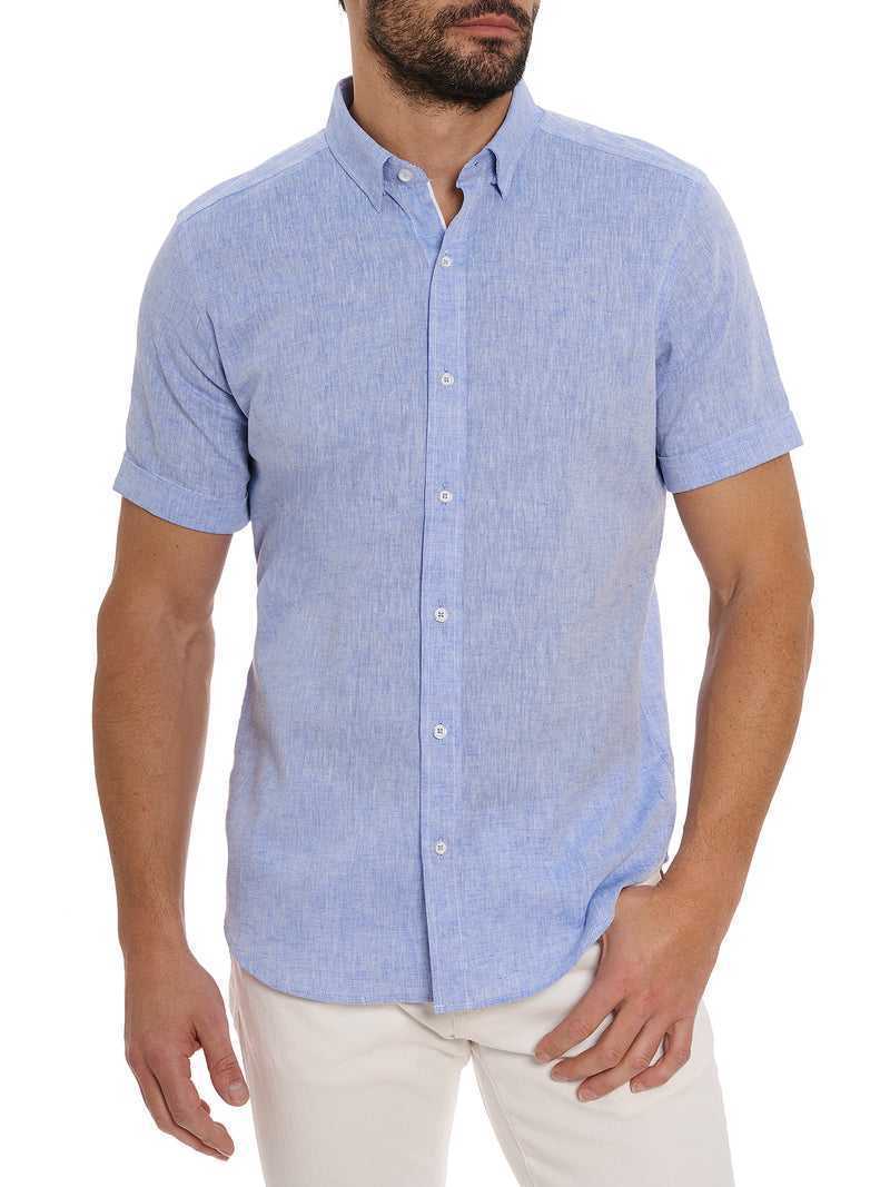 Robert Graham Palmer Short Sleeve Button Down Shirt Kék | 273HCVGNA