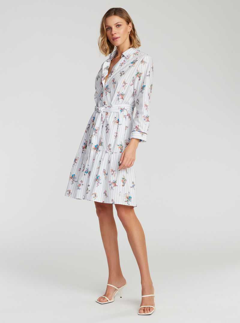 Robert Graham Paloma Dress Fehér | 428CHQDKP