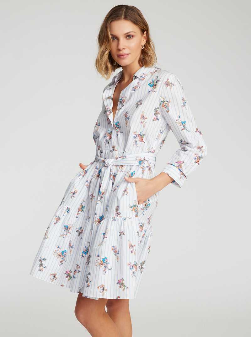 Robert Graham Paloma Dress Fehér | 428CHQDKP