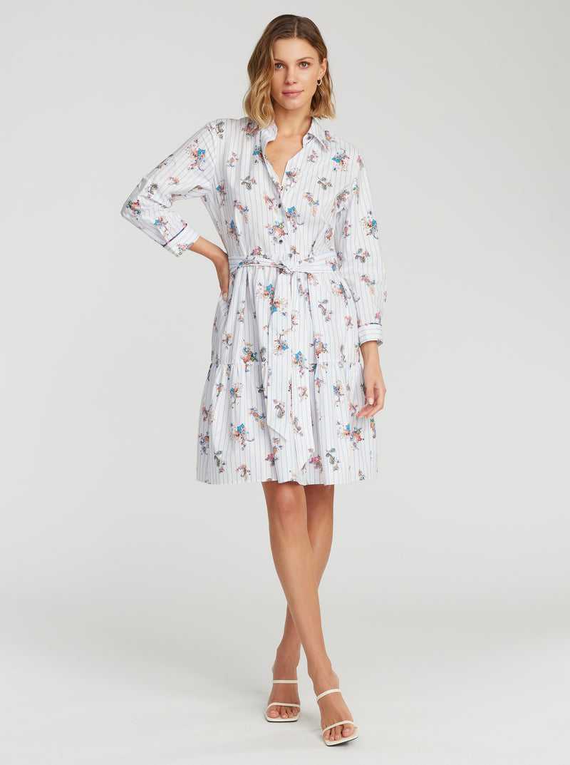 Robert Graham Paloma Dress Fehér | 428CHQDKP