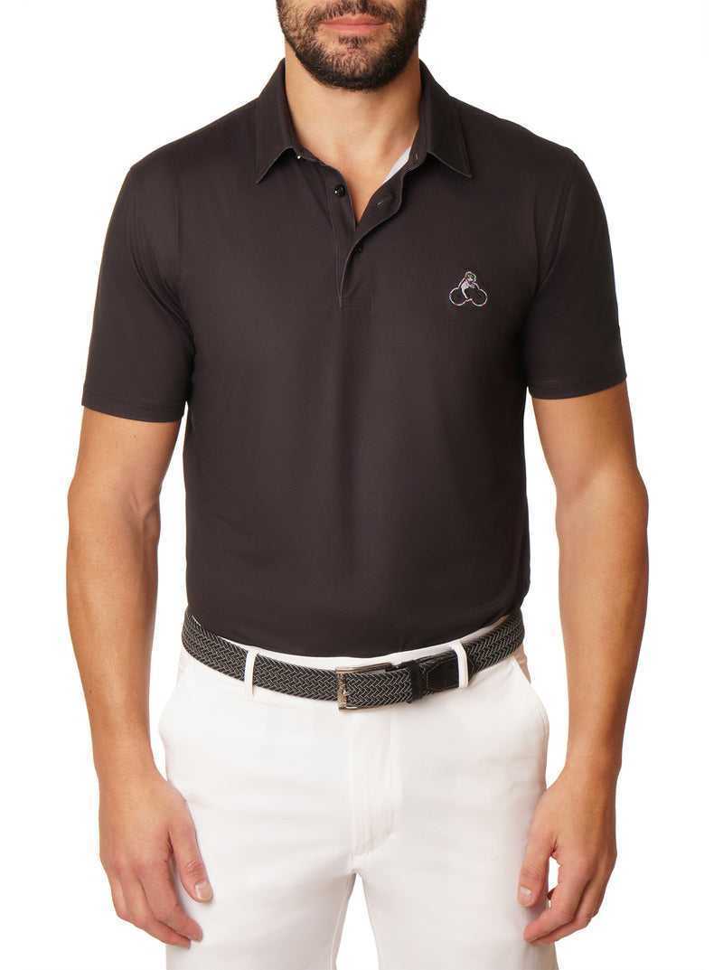 Robert Graham Pedaling Pup Polo Fekete | 018ZWSAIG