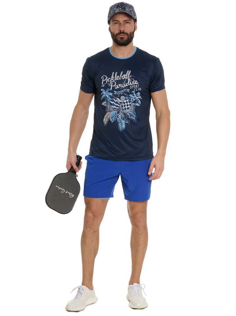 Robert Graham Pickle Sport Club T-shirt Sötétkék | 638GUSTQL