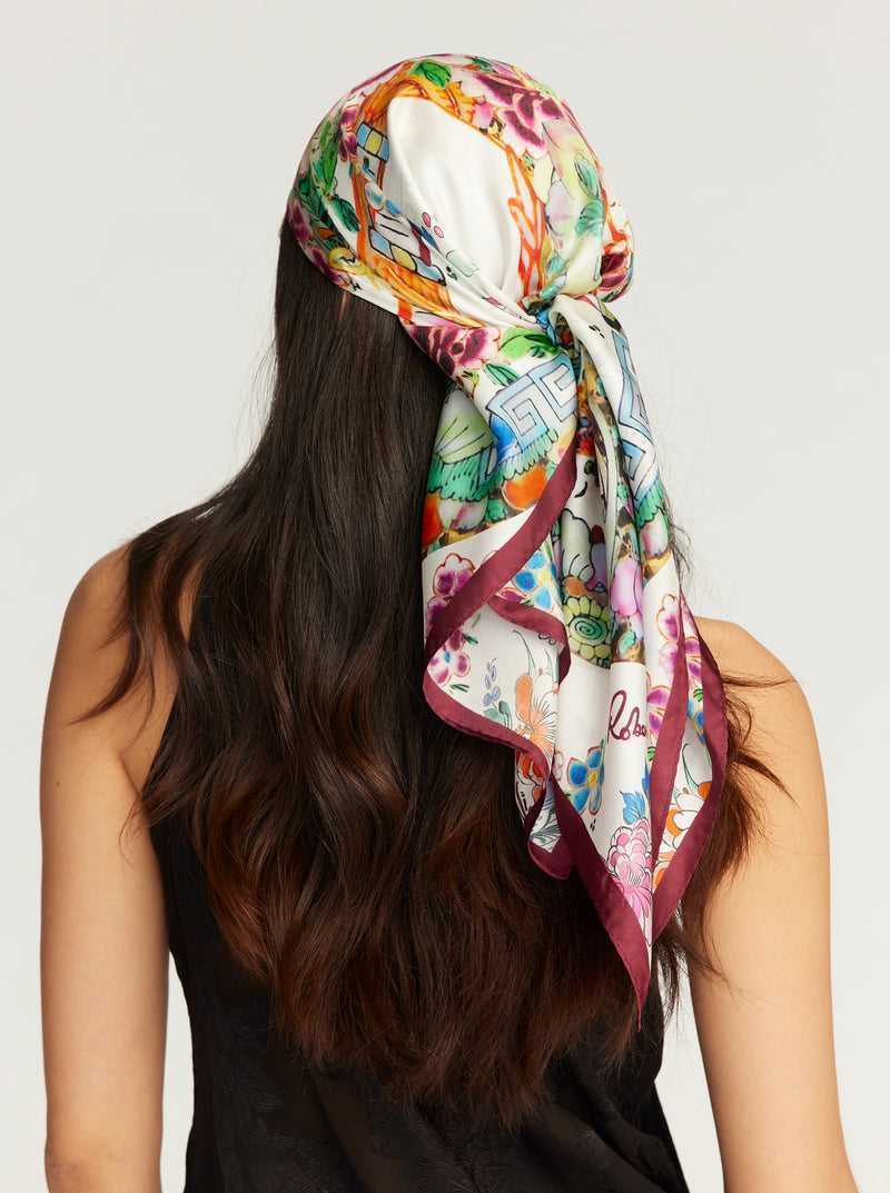 Robert Graham Porcelain Square Scarf Multi | 215VCTRAB