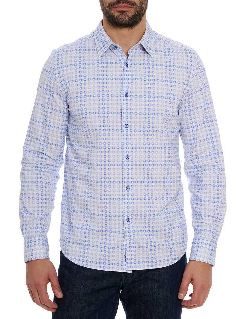 Robert Graham Port Of Call Motion Long Sleeve Knit Shirt Kék | 843KEOSPV