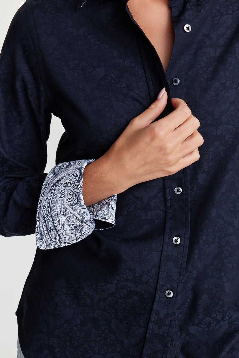 Robert Graham Priscilla Shirt Fekete | 237TLABME