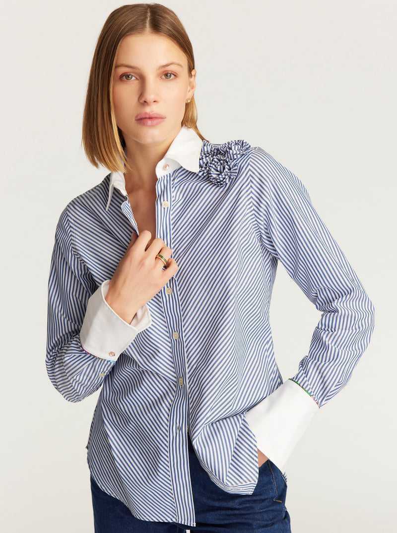 Robert Graham Priscilla Shirt Kék | 528KVLZSO