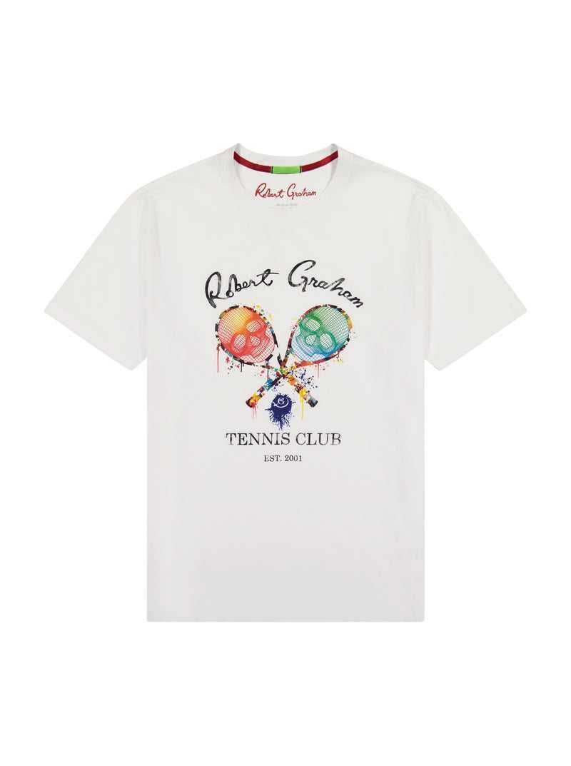 Robert Graham Rg Tennis Club T-shirt Fehér | 563OCENAQ