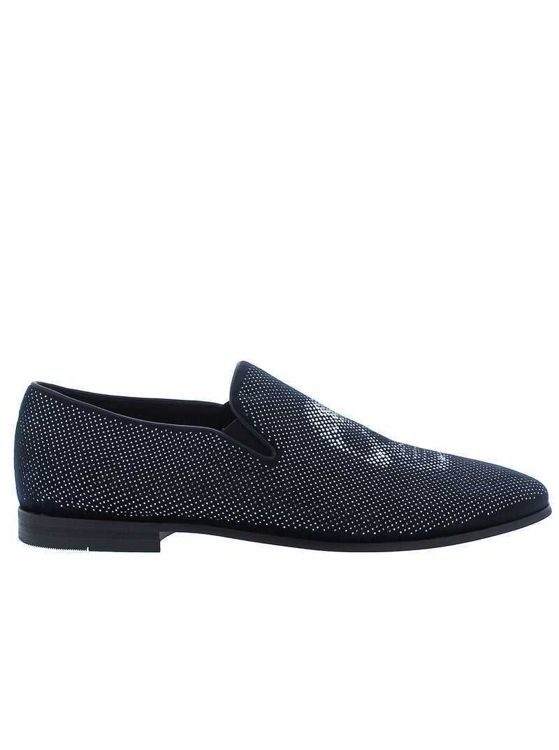 Robert Graham Roxberry Smoking Slipper Fekete | 120ZOREYS